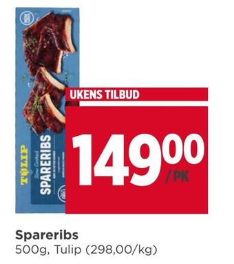 Meny Spareribs tilbud