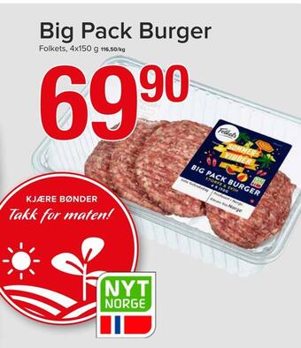 Spar Big pack burger tilbud
