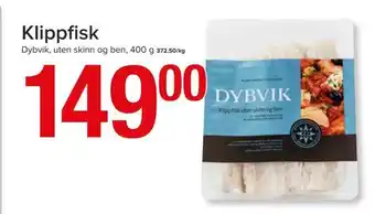Spar Klippfisk tilbud