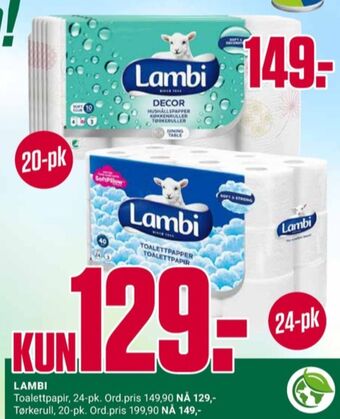 Europris Classic toalettpapir tilbud