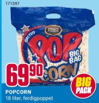 Europris Snack foods popcorn tilbud