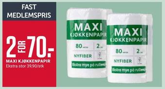 Europris Maxi kjøkkenpapir tilbud