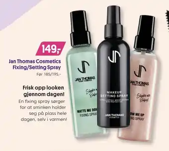 VITA Jan thomas cosmetics fixing/setting spray tilbud