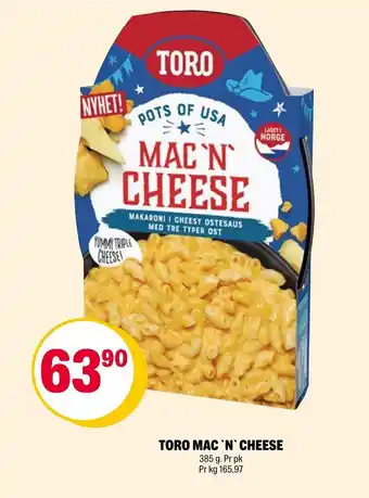 Coop Extra TORO MAC 'N' CHEESE tilbud