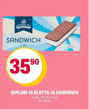 Coop Extra DIPLOM-IS SLOTTS-IS SANDWICH tilbud
