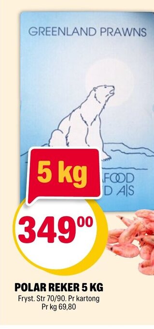 Coop Extra POLAR REKER 5 KG tilbud