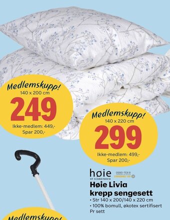 Coop Extra Høie Livia krepp sengesett tilbud