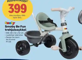 Coop Extra Smoby Be Fun trehjulssykkel tilbud