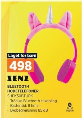POWER SENZ BLUETOOTH HODETELEFONER tilbud