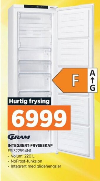 POWER GRAM INTEGRERT FRYSESKAP tilbud