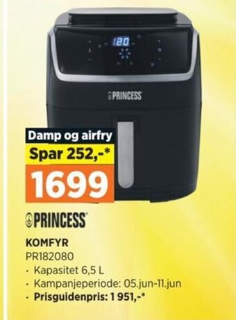 POWER PRINCESS KOMFYR tilbud