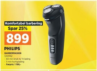 POWER PHILIPS BARBERMASKIN S323152 tilbud