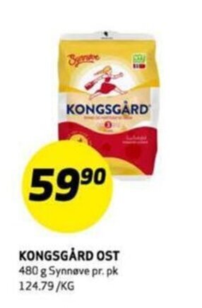Bunnpris KONGSGÅRD OST tilbud
