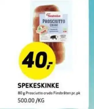 Bunnpris SPEKESKINKE tilbud