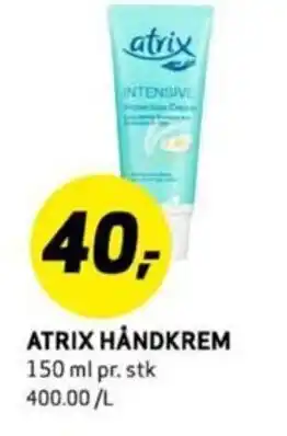 Bunnpris ATRIX HÅNDKREM tilbud