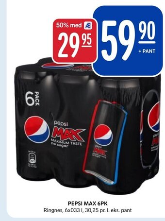 Rema 1000 PEPSI MAX 6PK tilbud