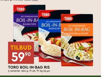 Coop Mega Toro boil-in-bag ris tilbud