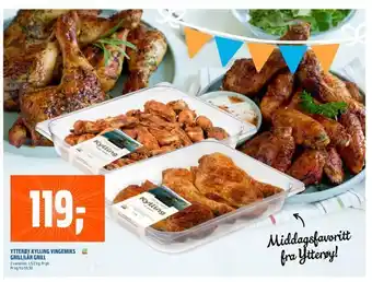Coop Obs Ytterøy kylling vingemiks grill/lår grill tilbud