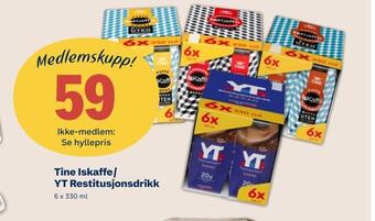 Coop Mega Tine iskaffe/ yt restitusjonsdrikk tilbud