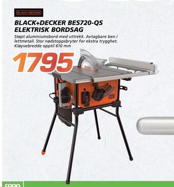 Coop Byggmix Black+decker bes720-qs elektrisk bordsag tilbud