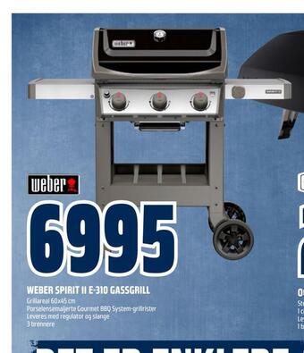 Obs Bygg Weber spirit ii e-310 gassgrill tilbud