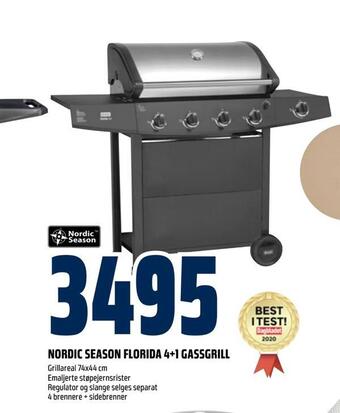 Obs Bygg Nordic season florida 4+1 gassgrill tilbud
