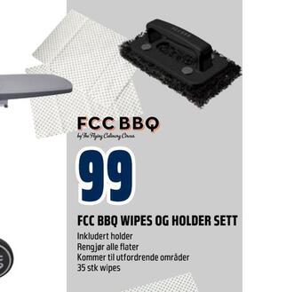 Obs Bygg Fcc bbq wipes og holder sett tilbud