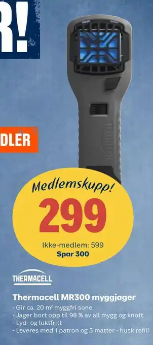 Obs Bygg Thermacell mr300 myggjager tilbud