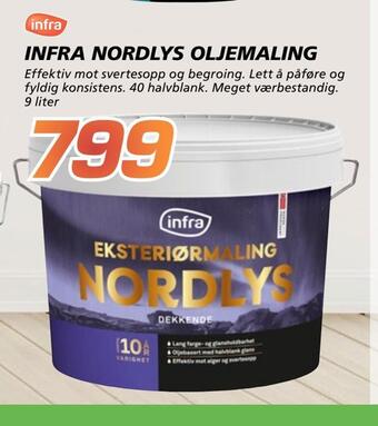 Coop Byggmix Infra nordlys oljemaling tilbud