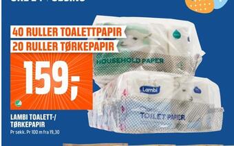 Coop Obs Lambi toalett-/ tørkepapir tilbud