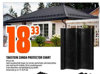 Takstein zanda protector svart