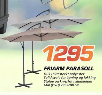 Coop Byggmix Friarm parasoll tilbud