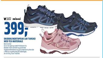 Coop Obs Okidoki/northpeak lav tursko med tex-materiale tilbud