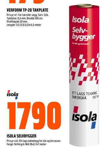 Obs Bygg Isola selvbygger tilbud