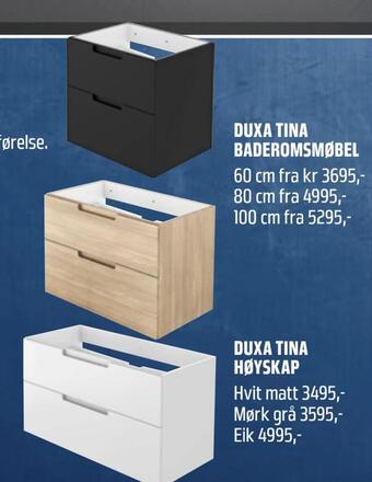 Obs Bygg Duxa tina baderomsmøbel tilbud