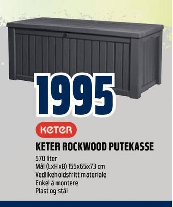 Obs Bygg Keter rockwood putekasse tilbud