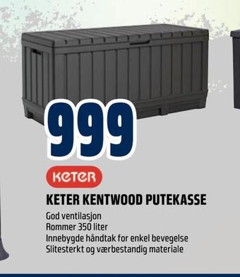 Obs Bygg Keter kentwood putekasse tilbud