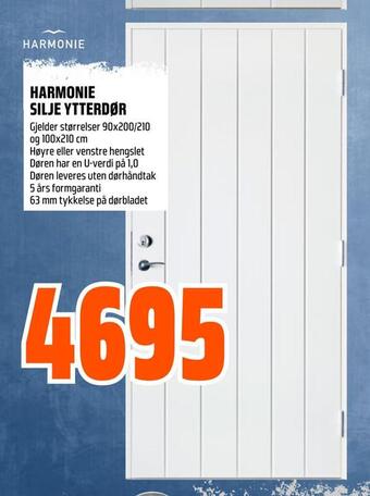 Obs Bygg Harmonie silje ytterdør tilbud