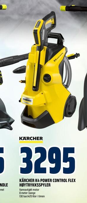 Obs Bygg Kärcher k4 power control flex høytrykksspyler tilbud