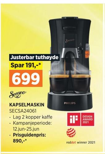 POWER Kapselmaskin tilbud