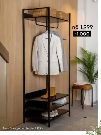 Skeidar More åpen garderobe tilbud