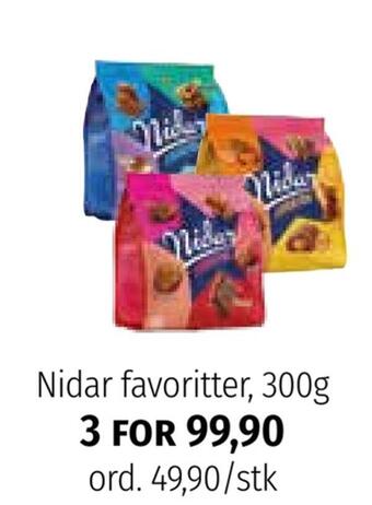 Nille Nidar favoritter, 300g tilbud