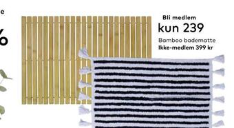 Skeidar Bamboo badematte tilbud