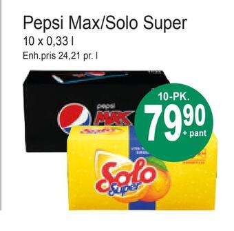 Joker Pepsi max/solo super tilbud