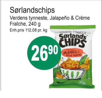 Joker Sørlandschips tilbud