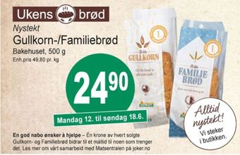 Joker Bakehuset brød tilbud