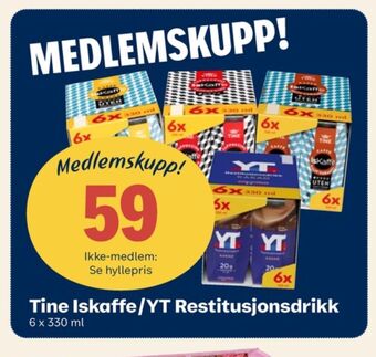 Coop Prix Tine iskaffe tilbud