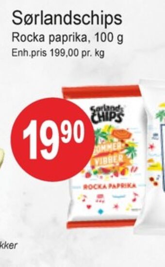 Joker Sørlandschips chips tilbud