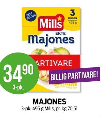 Kiwi Mills majones tilbud