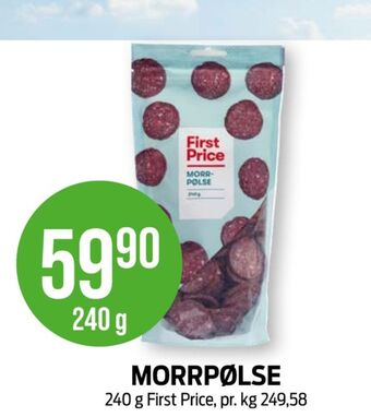 Kiwi First price morrpølse tilbud